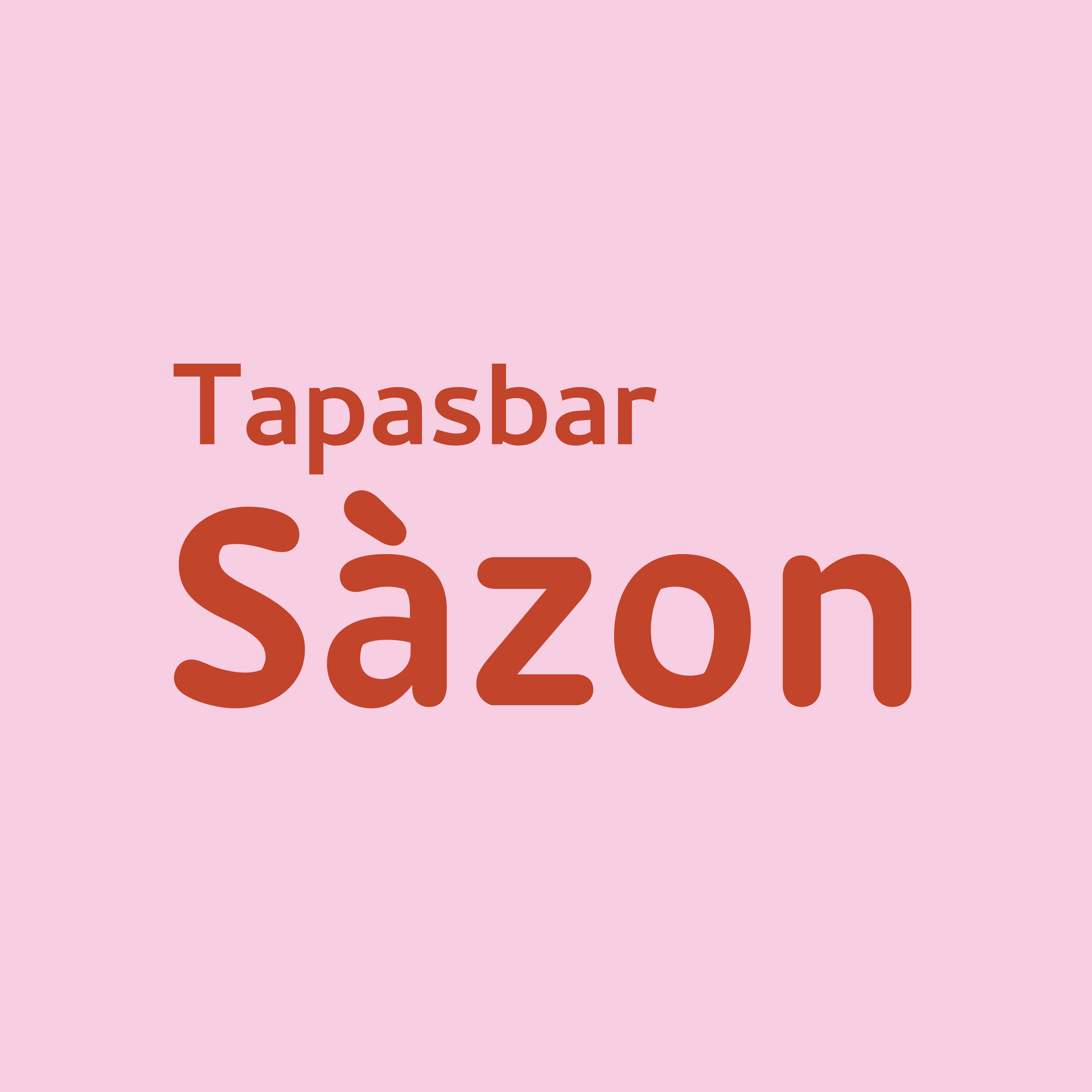 Logo voor tapasbar Sazón